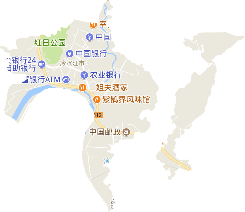 冷水江街道电子地图