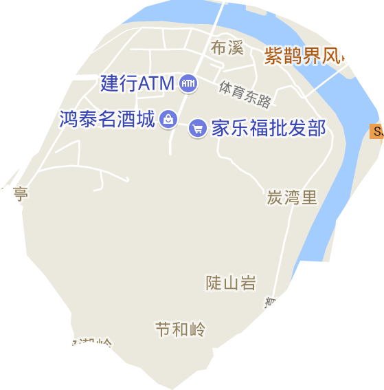 布溪街道电子地图