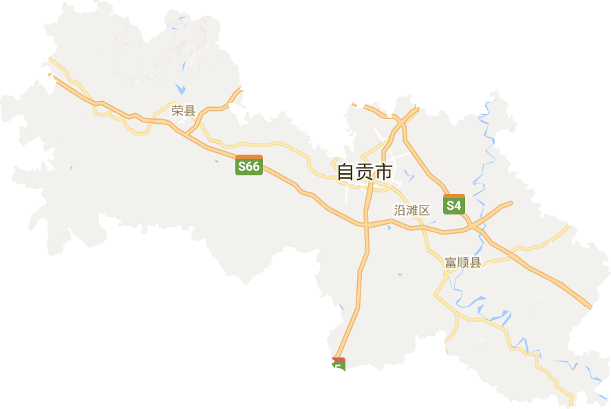 自贡市电子地图