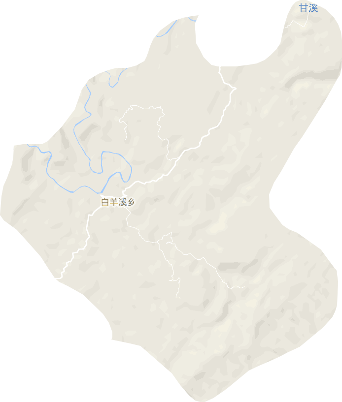 白羊溪乡电子地图