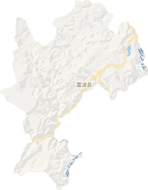 雷波县电子地图