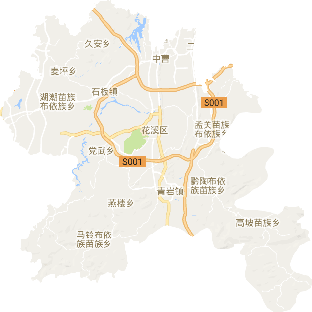 花溪区电子地图