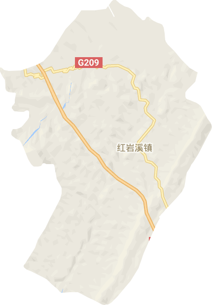 红岩溪镇电子地图