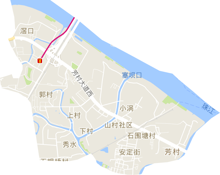 石围塘街道电子地图