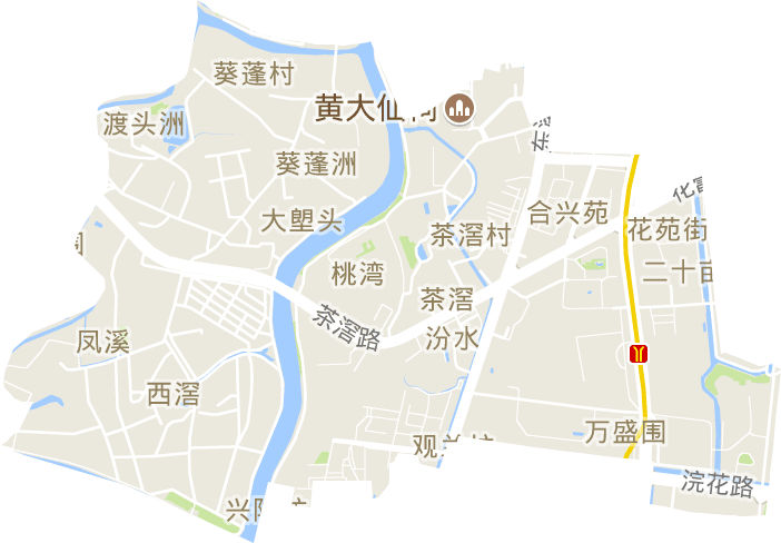 茶滘街道电子地图