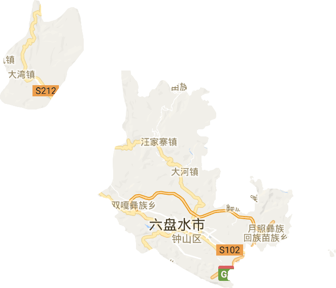 钟山区电子地图