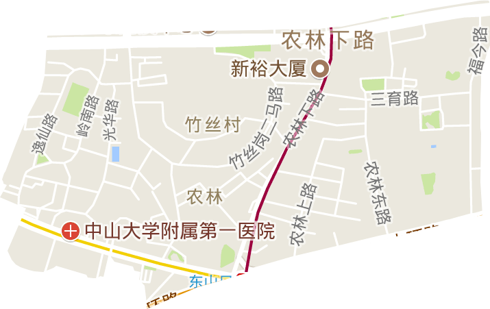 农林街道电子地图