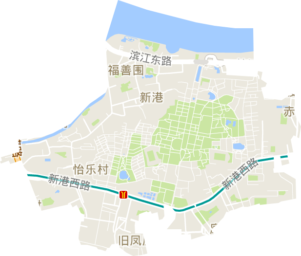 新港街道电子地图