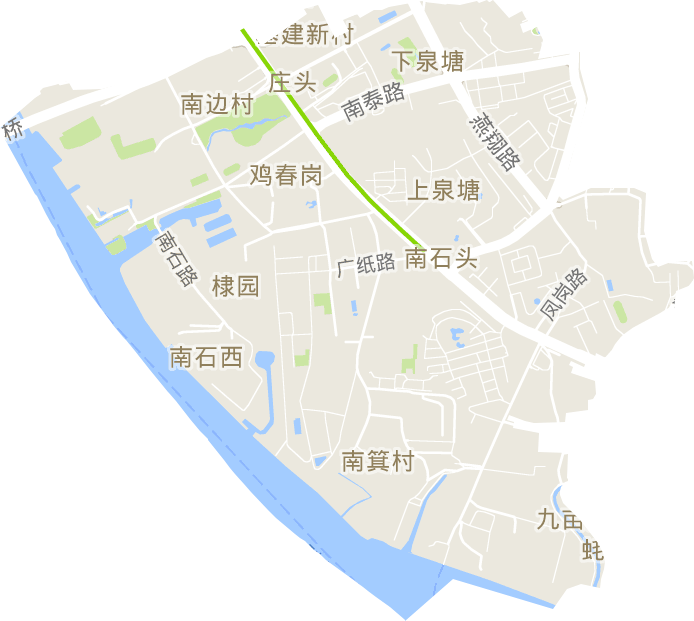 南石头街道电子地图