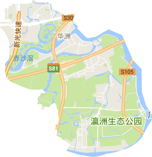 华洲街道电子地图
