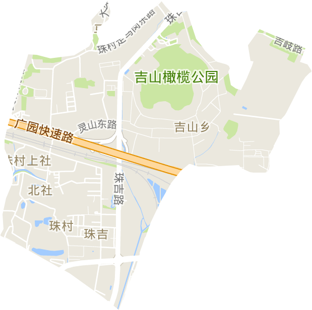 珠吉街道电子地图