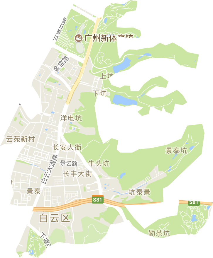 景泰街道电子地图