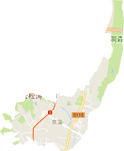 京溪街道电子地图