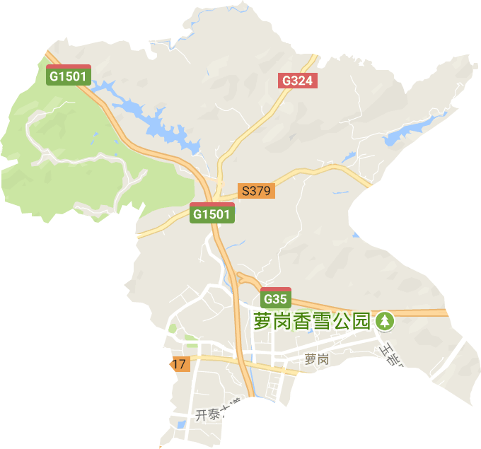 萝岗街道电子地图