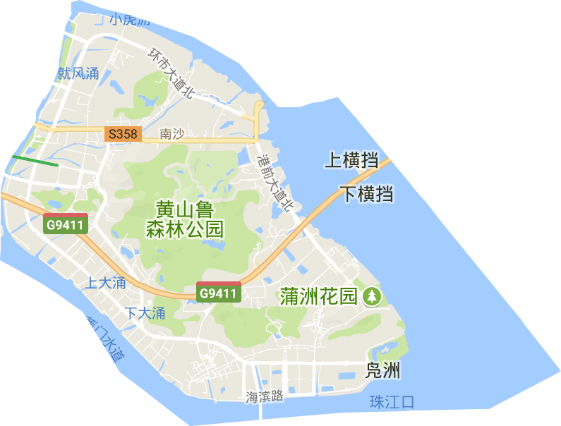 南沙街道电子地图