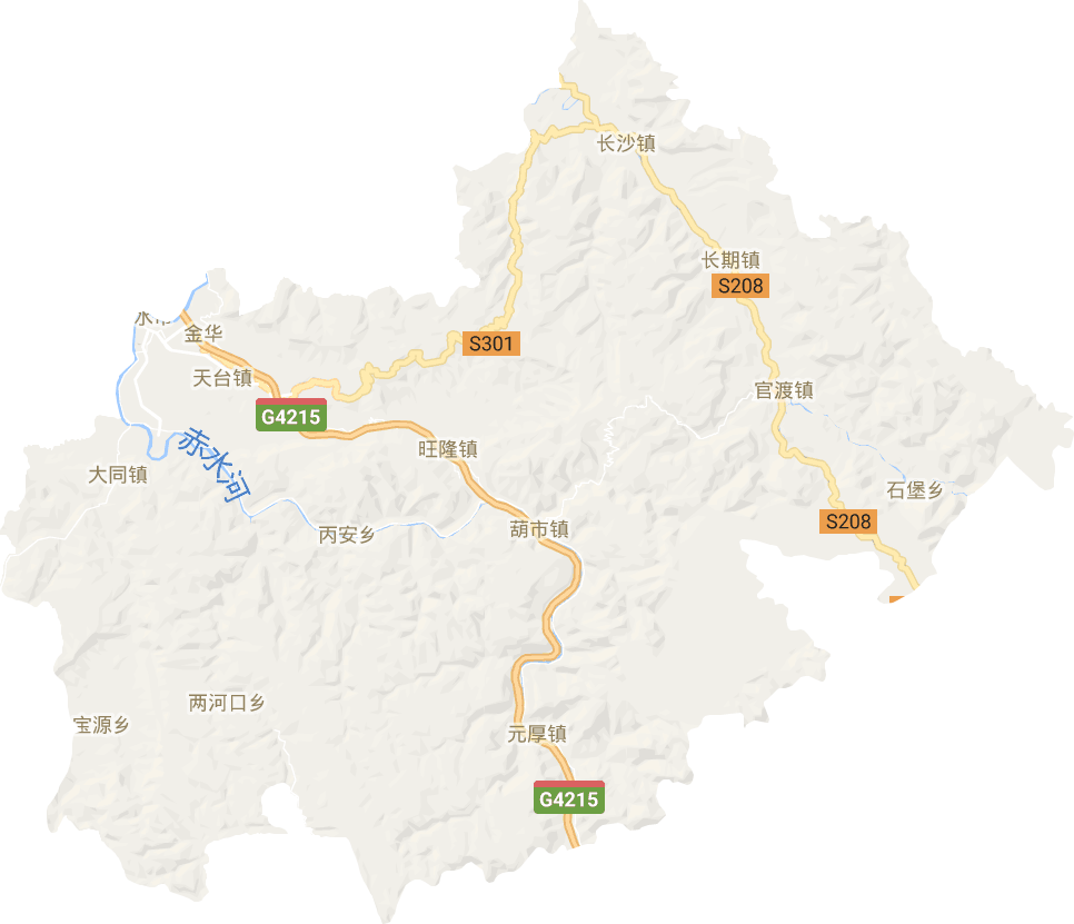赤水市电子地图