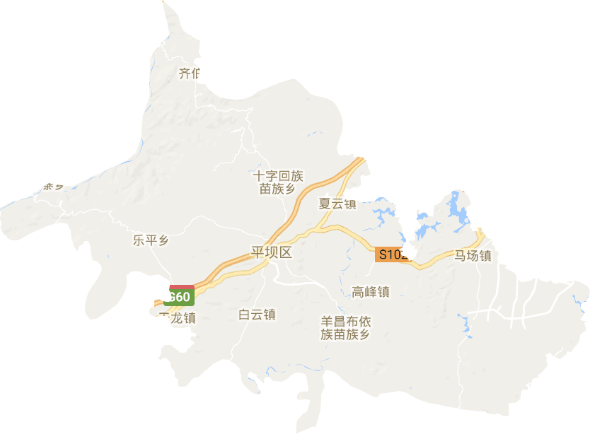 平坝区电子地图