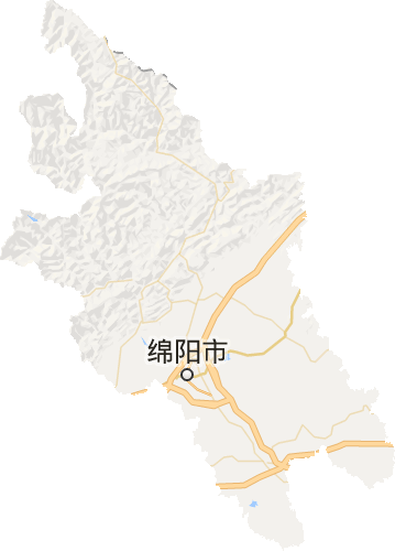 绵阳市电子地图