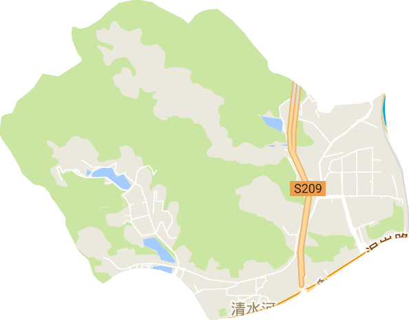清水河街道电子地图