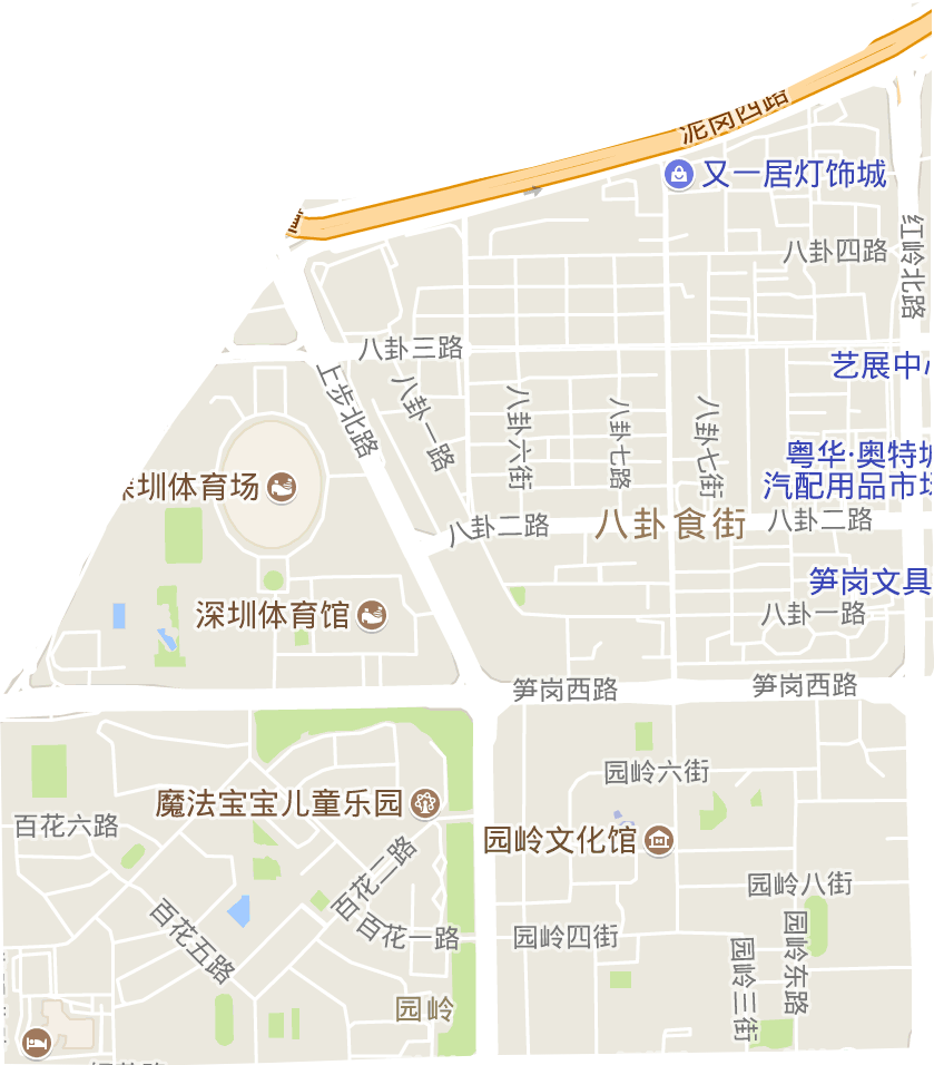 园岭街道电子地图