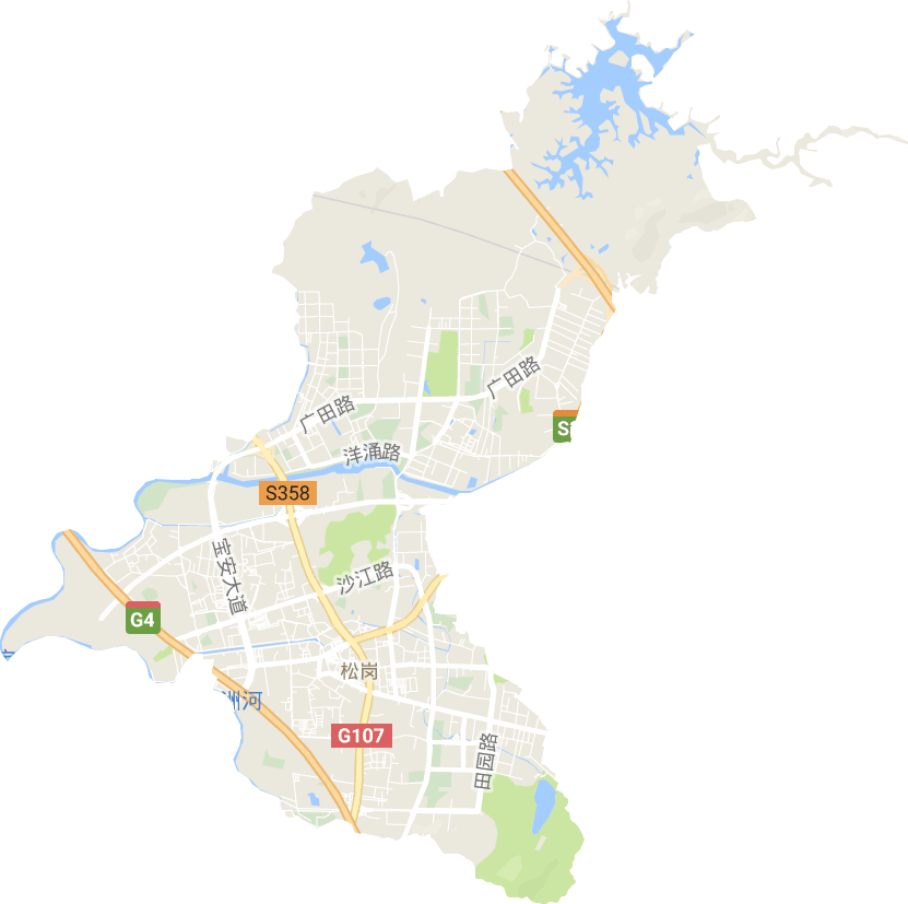 松岗街道电子地图