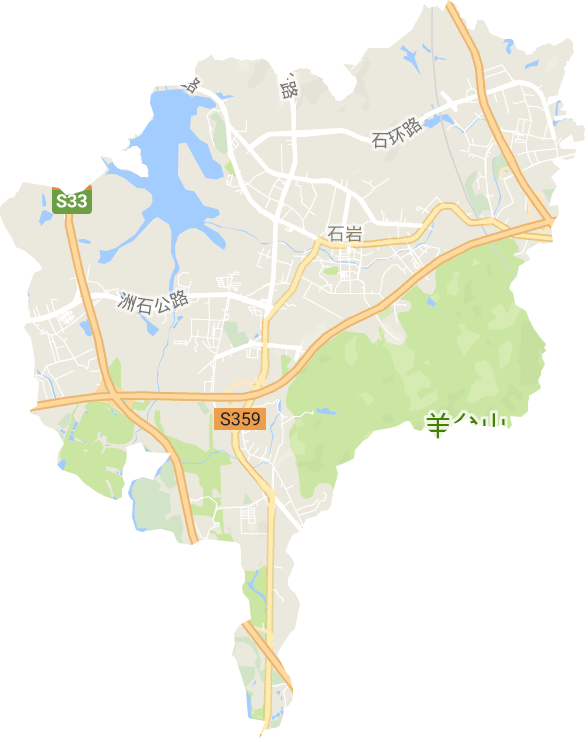 石岩街道电子地图