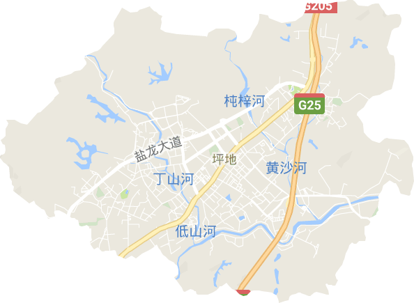 坪地街道电子地图