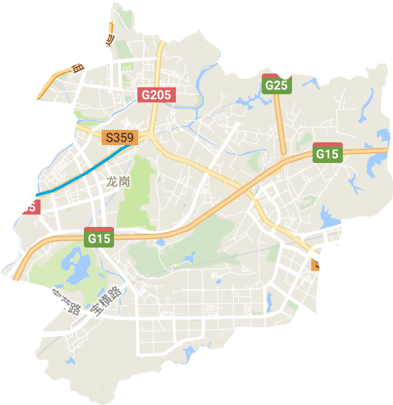 龙岗街道电子地图