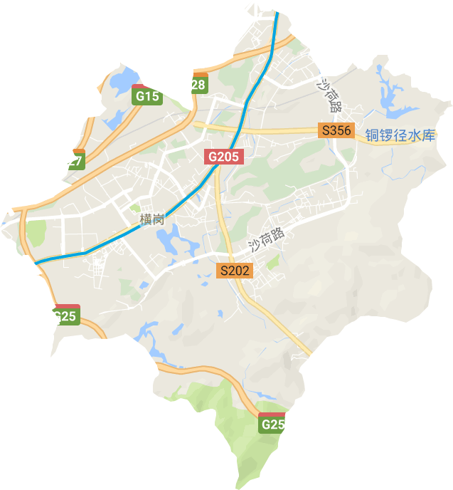 横岗街道电子地图