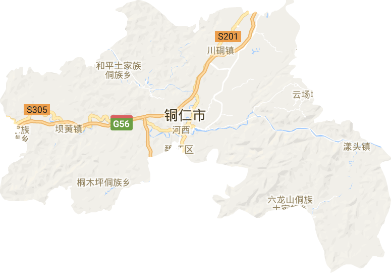 碧江区电子地图