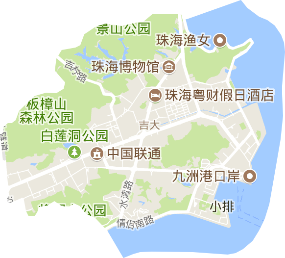吉大街道电子地图