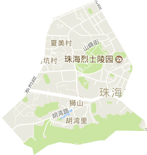 狮山街道电子地图