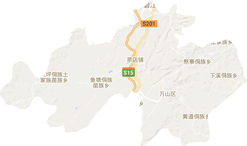 万山区电子地图
