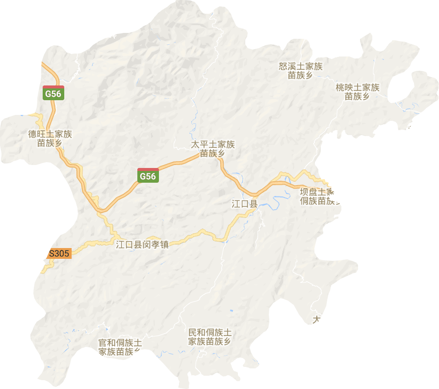 江口县电子地图