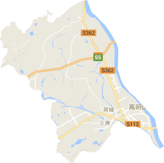 荷城街道电子地图