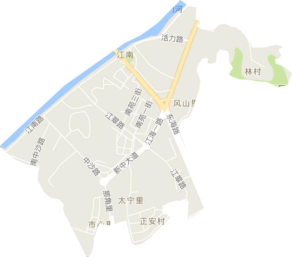 江南街道电子地图