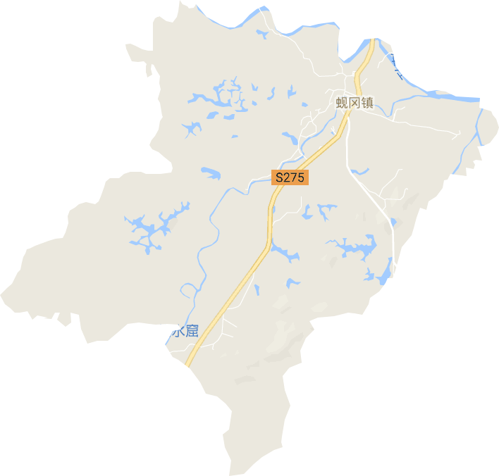 蚬冈镇电子地图