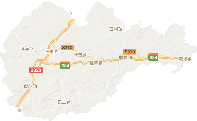 三穗县电子地图