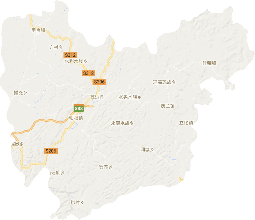 荔波县电子地图