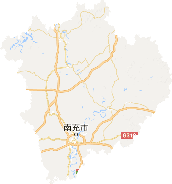 南充市电子地图