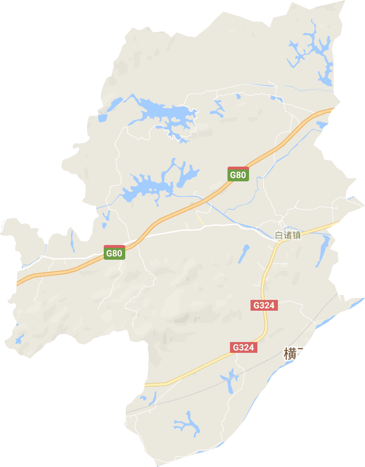 白诸镇电子地图