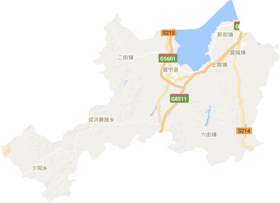 晋宁区电子地图