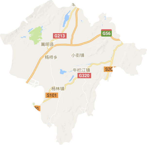 嵩明县电子地图