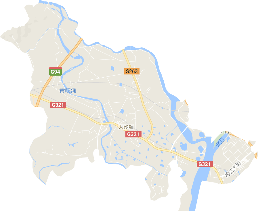 大沙镇电子地图