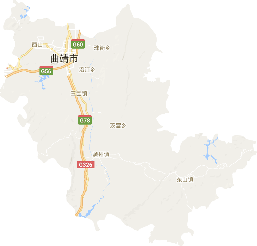 麒麟区电子地图