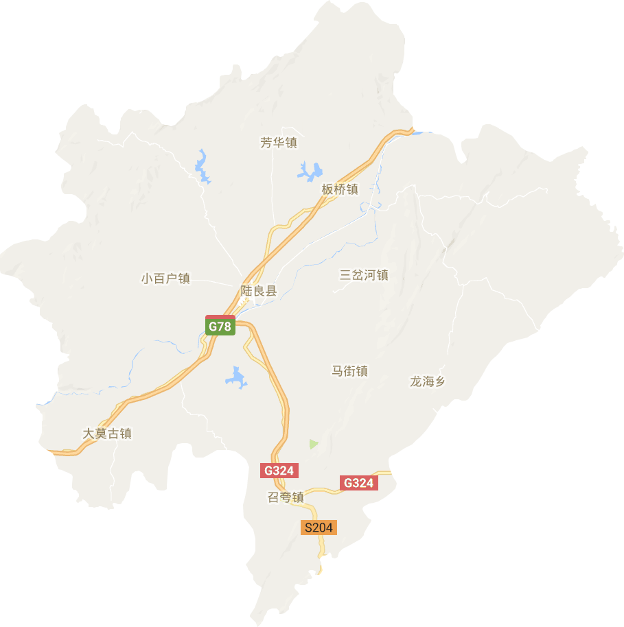 陆良县电子地图