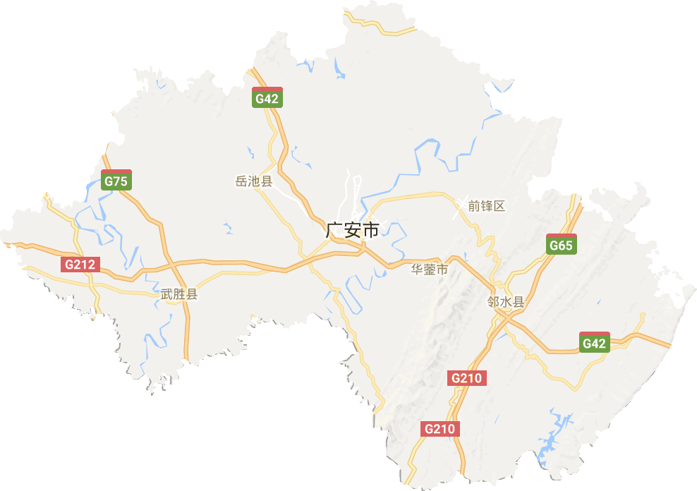 广安市电子地图