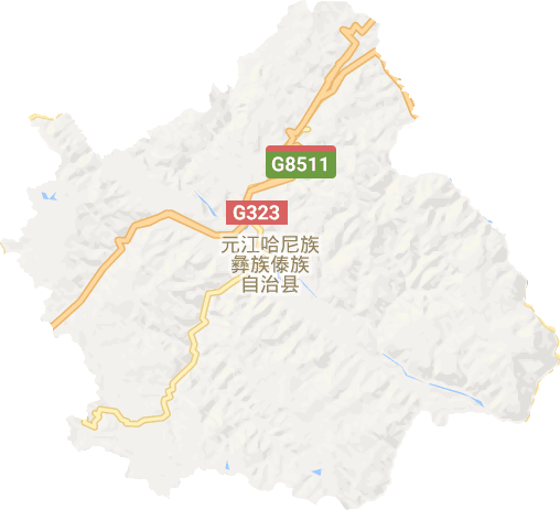 元江县电子地图
