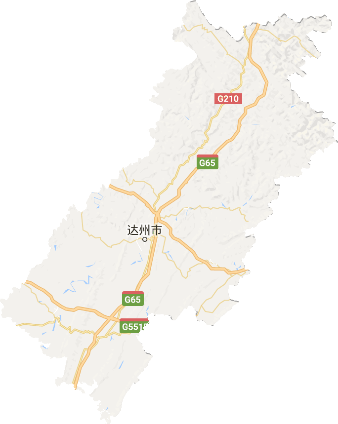 达州市电子地图