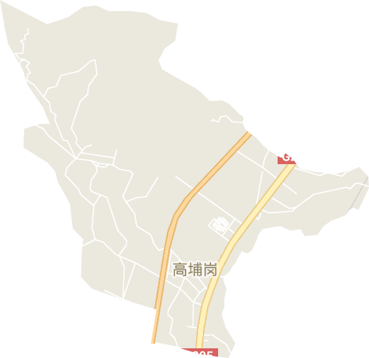 高埔岗街道电子地图